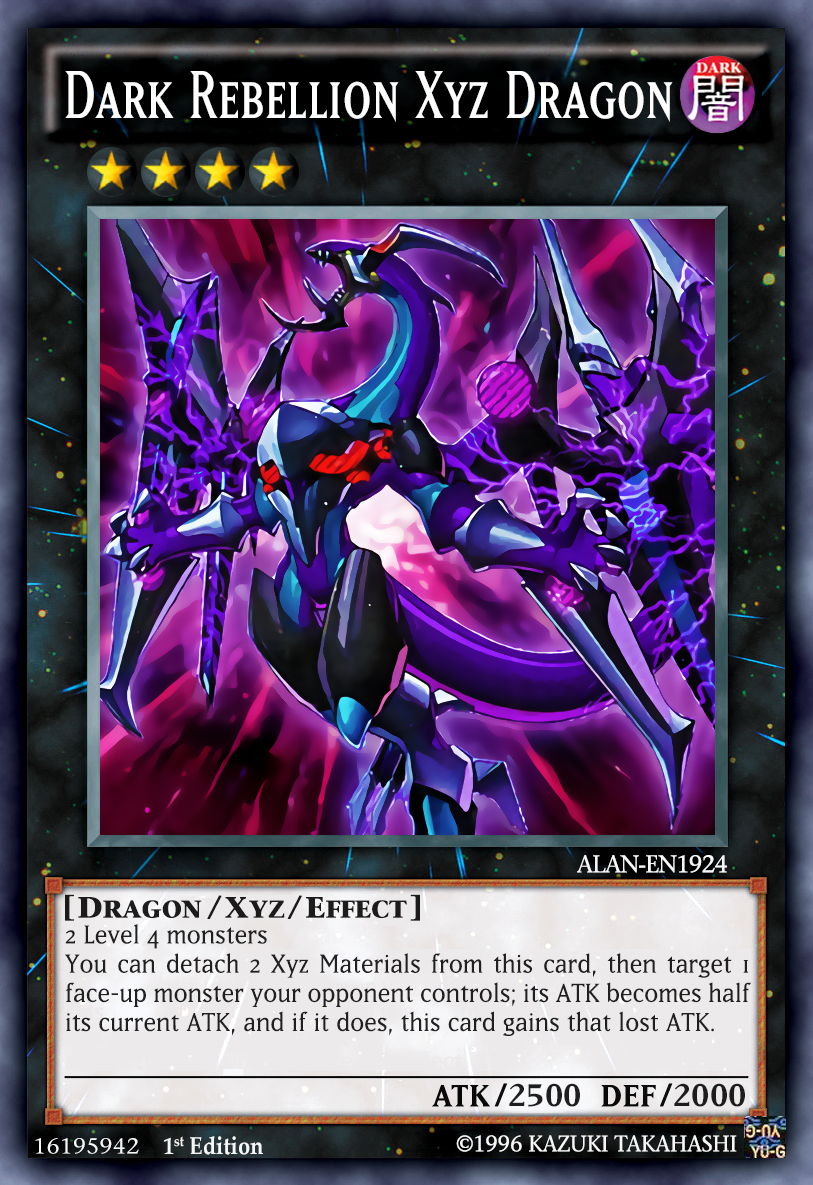 yugioh card dark rebellion xyz dragon PHRA-EN041 - Arc - Secret Rare up monster your opponent controls Odd-Eyes Rebellion Dragon Overlord -