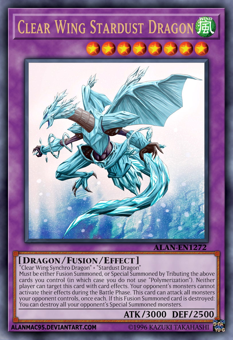 Clear Wing Stardust Dragon By Alanmac95 On Deviantart Clear Wing Stardust Dragon By Alanmac95 On Deviantart