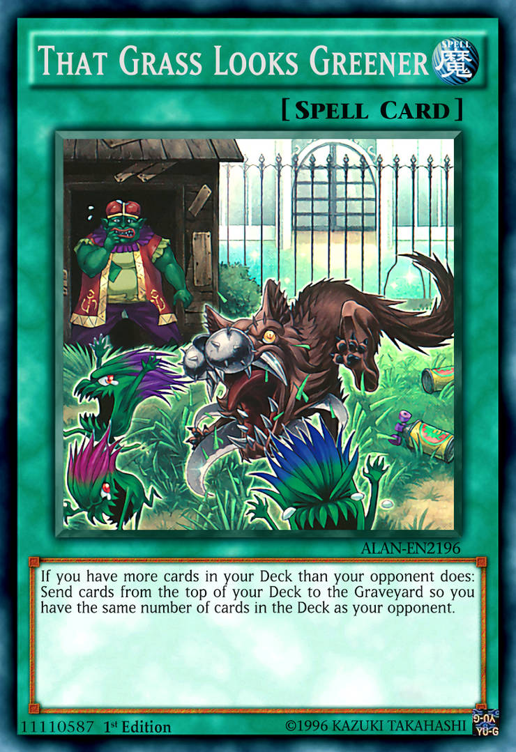 yugioh grass card That Grass Looks Greener (PCR) - Quarter Century Bonanza - YuGiOh