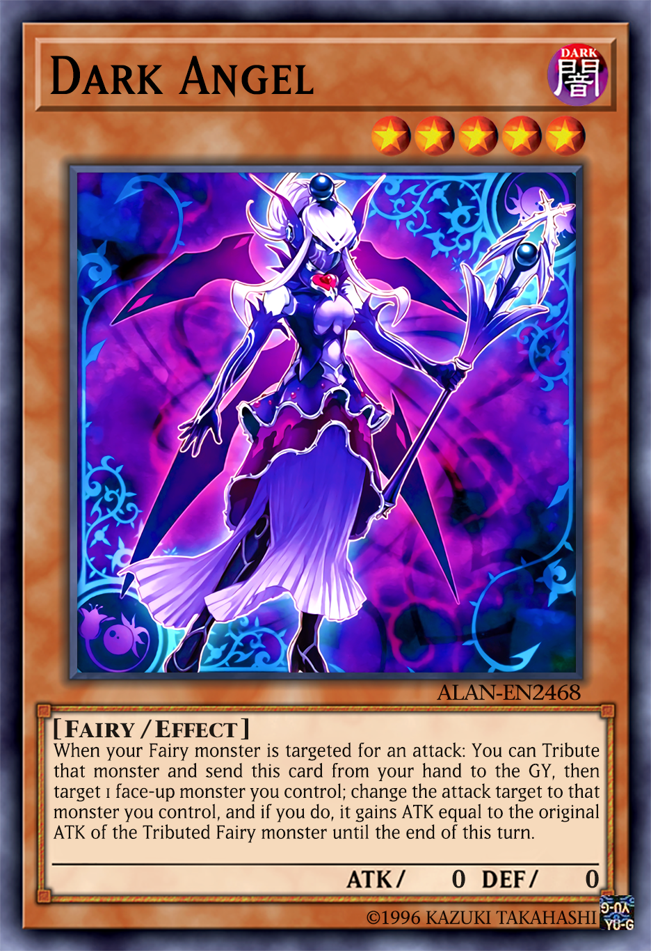 dark angel yugioh card Destiny HERO until the end of this turn. Yu-Gi-Oh! Deck Recipe Details |