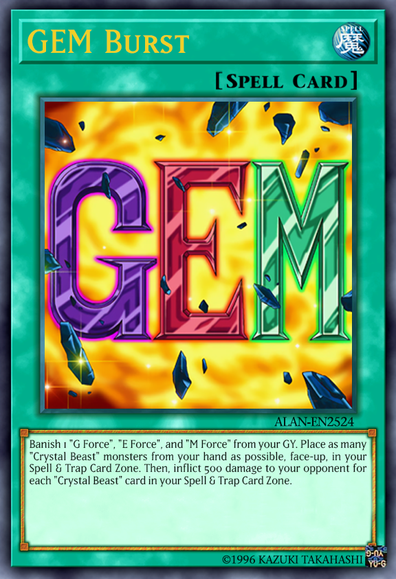 yugioh gem cards YU-GI-OH! - Gem-Knight Crystal (HA06-EN001) - Hidden Arsenal 6: Omega Xyz - 1st Edition Knight monsters GEM Burst by AlanMac95 on