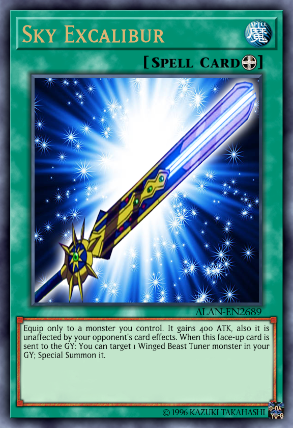 excalibur yugioh card Heroic Champion - 2012 Tin Opening You will receive the Limited Edition version of this card. Heroic Champion - Excalibur REDU-JP041