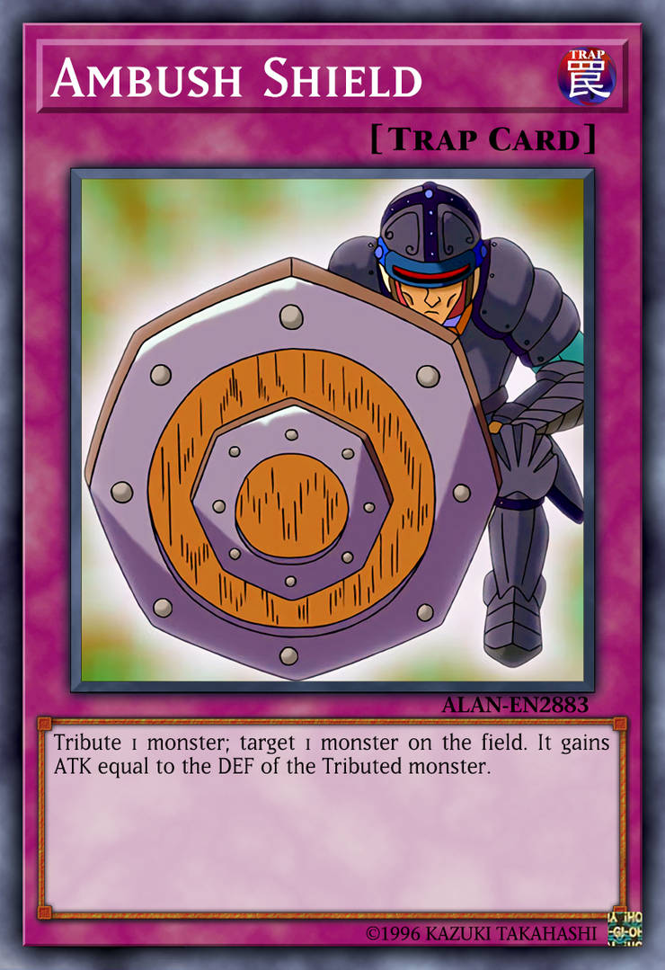 shield yugioh card Here's a Curse of Millennium ritual from the old games. I knew this from playing Yugioh forbidden memories and duelist if the roses. Any other cool game only cards 0 Select and activate 1 of the following effects YU-GI-OH! - Intrigue Shield (SHSP-EN072)