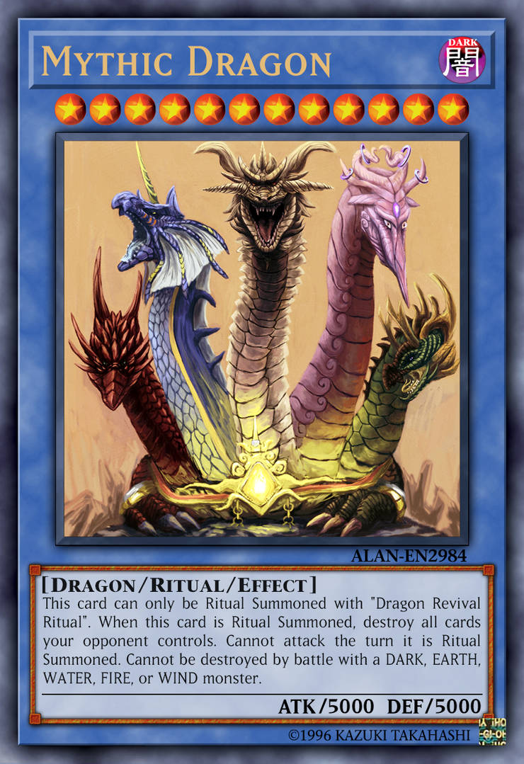 mythic dragon yugioh card Yu-Gi-Oh! - Five-Headed (LC03-EN004) shuffle all cards on the field into the Deck. Yugioh Mythic Tree Dragon +