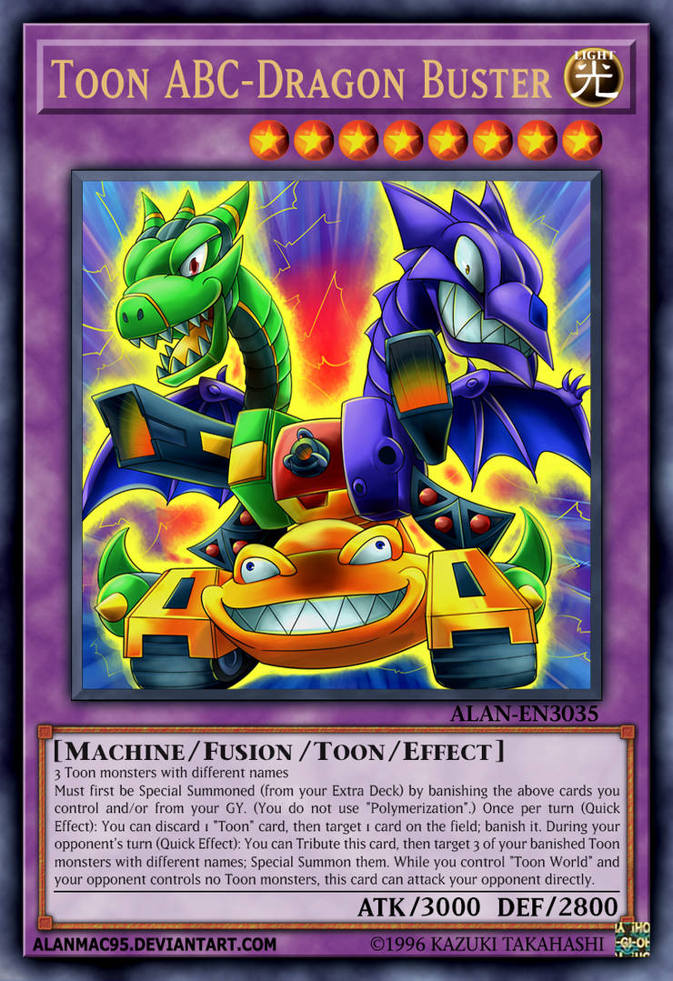 yugioh abc dragon buster deck DP29-JP033 ABC-Dragon (N) may be 1st or Unlimited Edition Toon ABC-Dragon Buster by AlanMac95