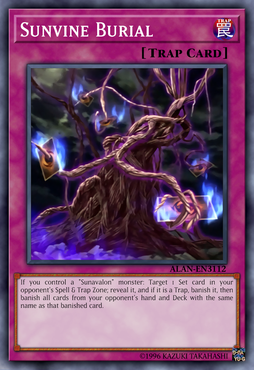 yugioh burial cards ExtraFoolish - GEIM-EN043 Rare may be 1st or Unlimited Edition Sunvine Burial by AlanMac95 on