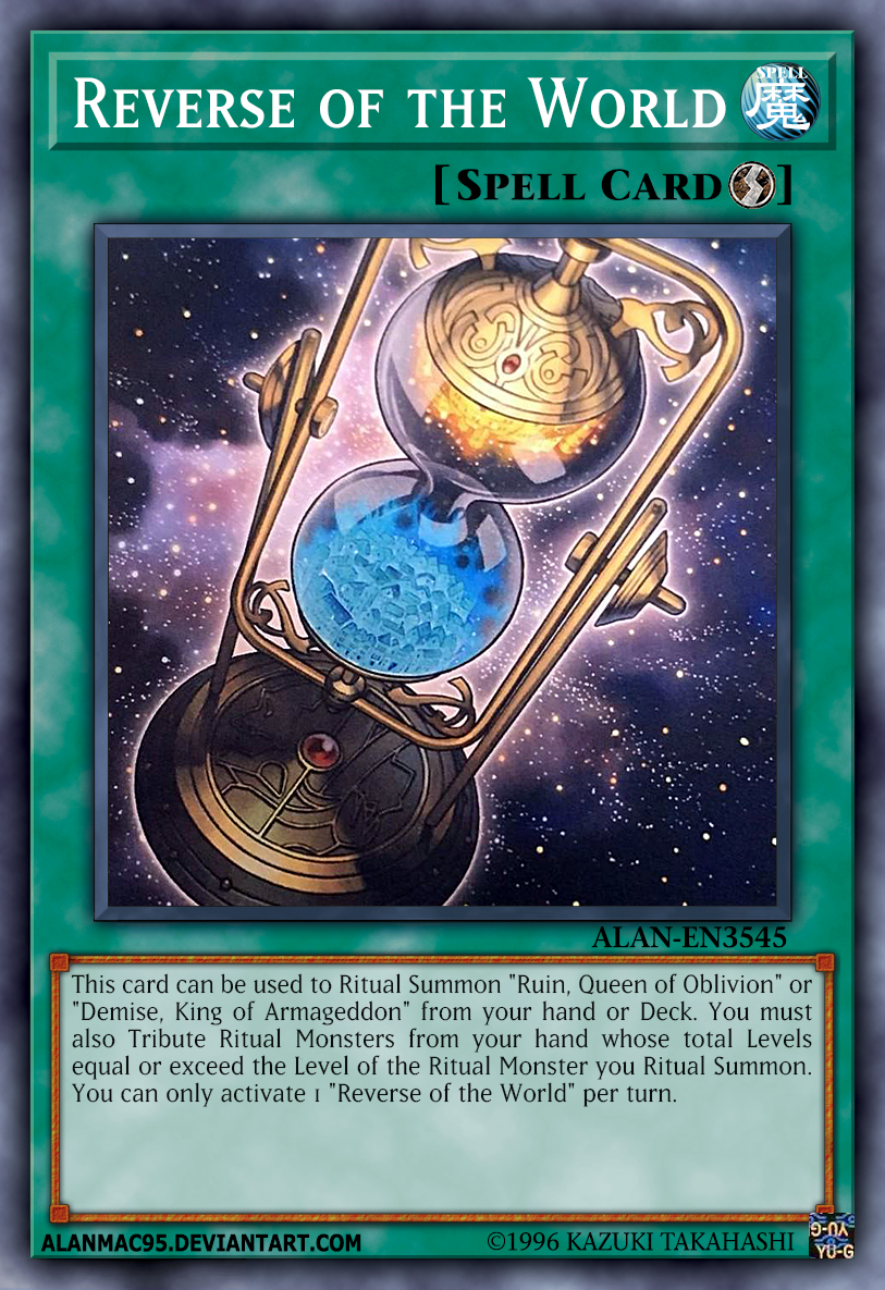 reverse magic card yugioh Yu-Gi-Oh! - Trap (SDY-047) - Starter Deck Yugi - Unlimited Edition 800 Defense Reverse of the World by