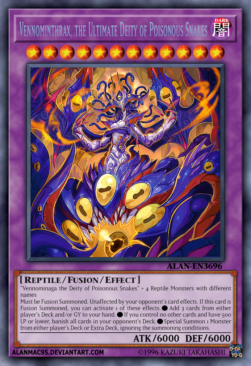 yugioh vennominaga the deity of poisonous snakes deck Deckboosters : RYMP-EN068 1st Ed Rare Card This card gains 500 ATK for each Reptile Vennominaga - Vennominaga the Deity