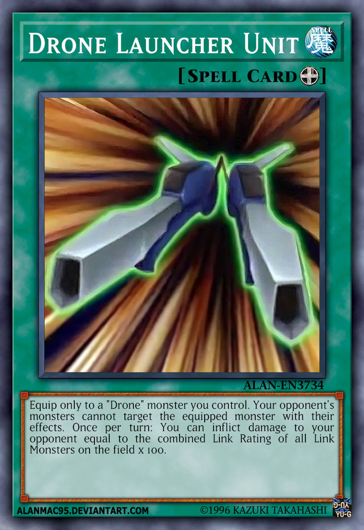 drone deck yugioh Complete Custom for Yu-Gi-Oh! GX Mint / near mint condition trading card Drone Launcher Unit by AlanMac95