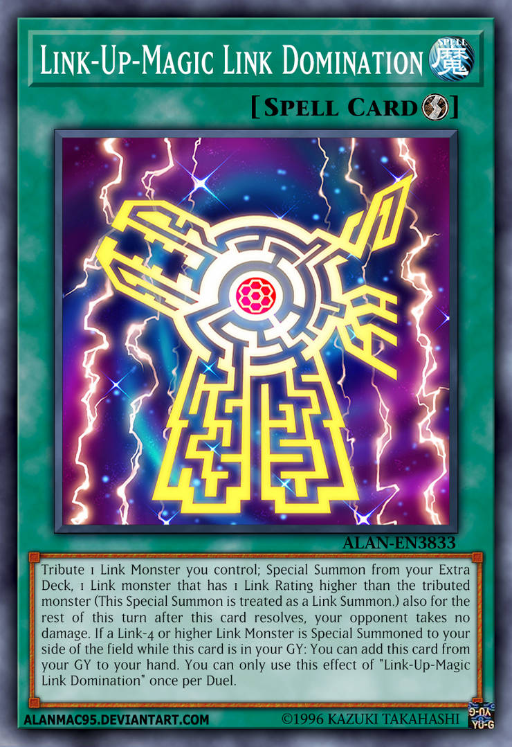 yugioh link spell cards Card concept: "Link-Up-Magic" : r/yugioh