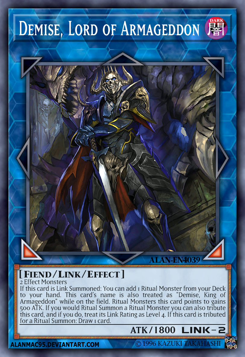 yugioh demise king of armageddon deck YGOrganization