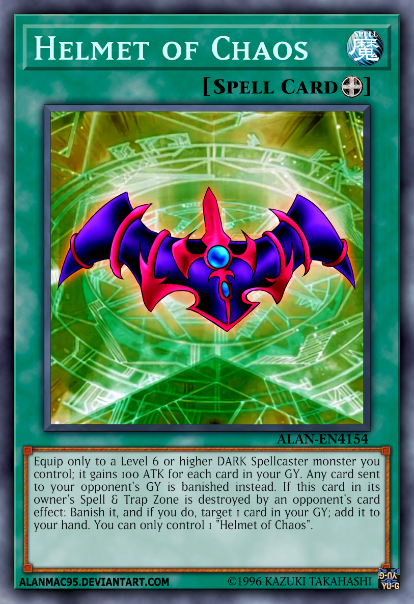 yugioh helmet deck Complete Custom for Yu-Gi-Oh! ARC-V Master the meta with the Yu Helmet of Chaos by AlanMac95
