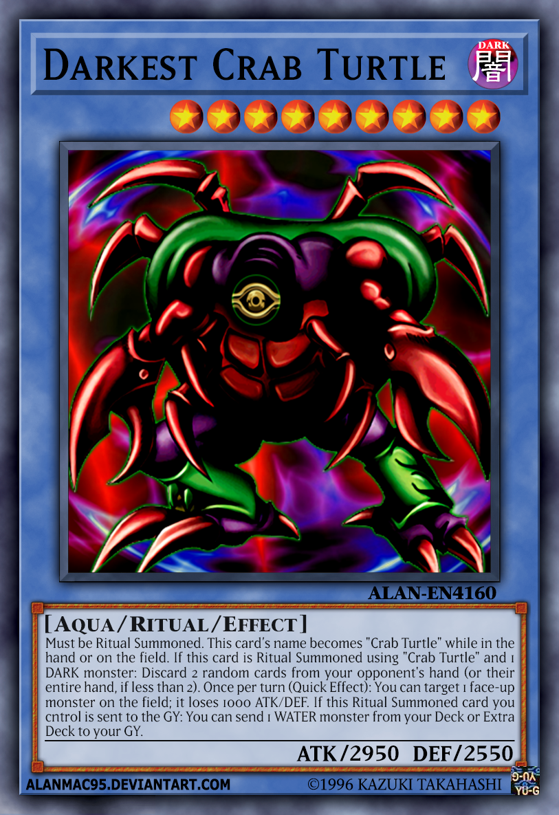 yugioh turtle deck Curse of the Ancient | Card Details Darkest Crab Turtle by AlanMac95