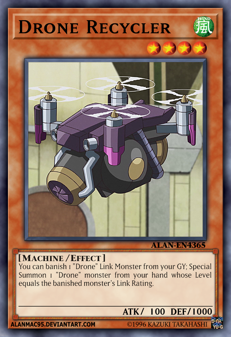 yugioh drone cards Spyral Gear - OP13 Super Rare the Tokens ATK/DEF become 1500 instead. Drone Recycler by AlanMac95 on