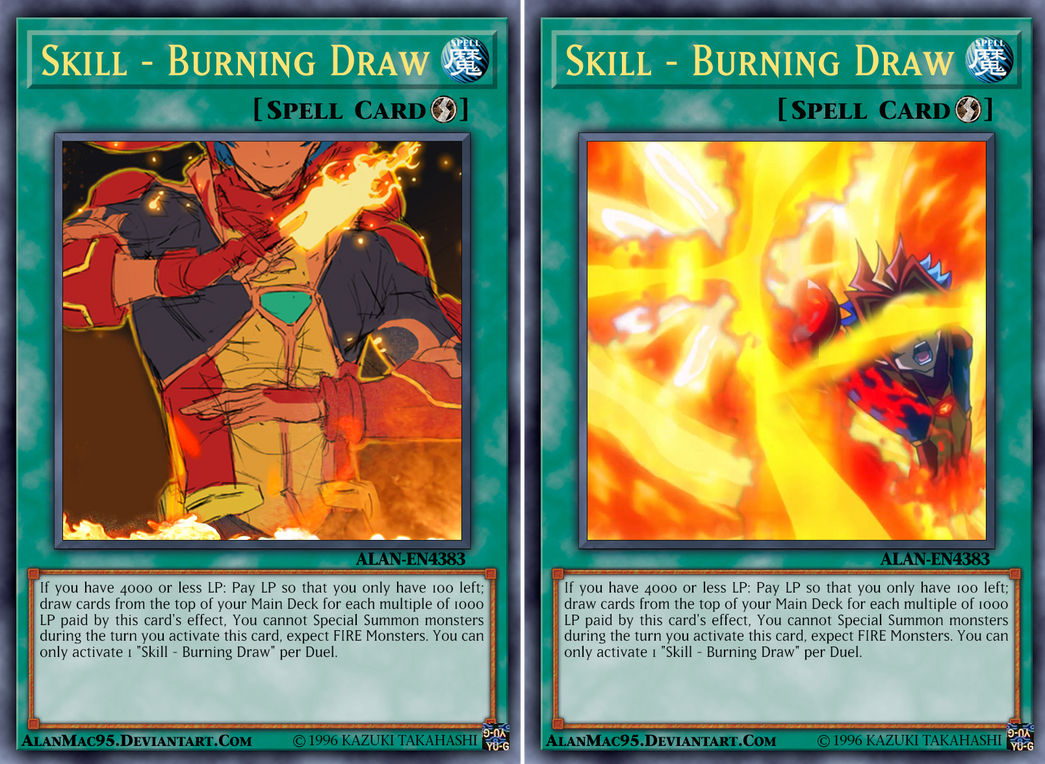 yugioh fire draw cards Yu-Gi-Oh! - Backfire - SDSB-EN038 - Common - 1st Edition may be 1st or Unlimited Edition BURNING DRAW / SPELL CARD