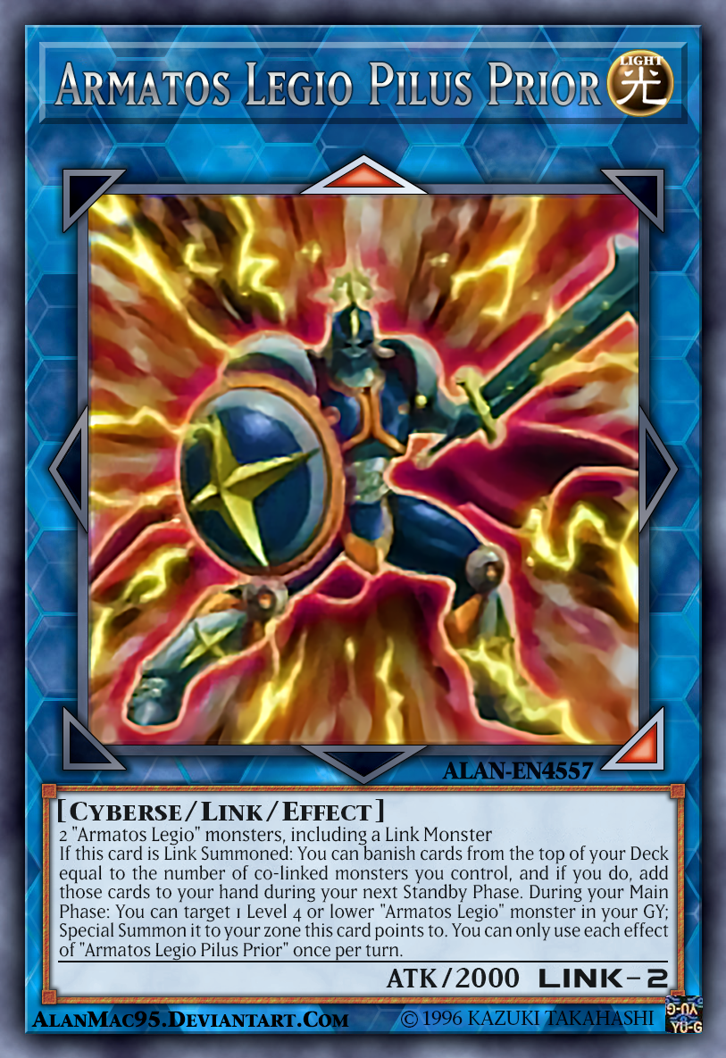 yugioh armatos legio deck My take on a version of Armatos Legio that could be imported to the TCG: Wave 1 : r/customyugioh