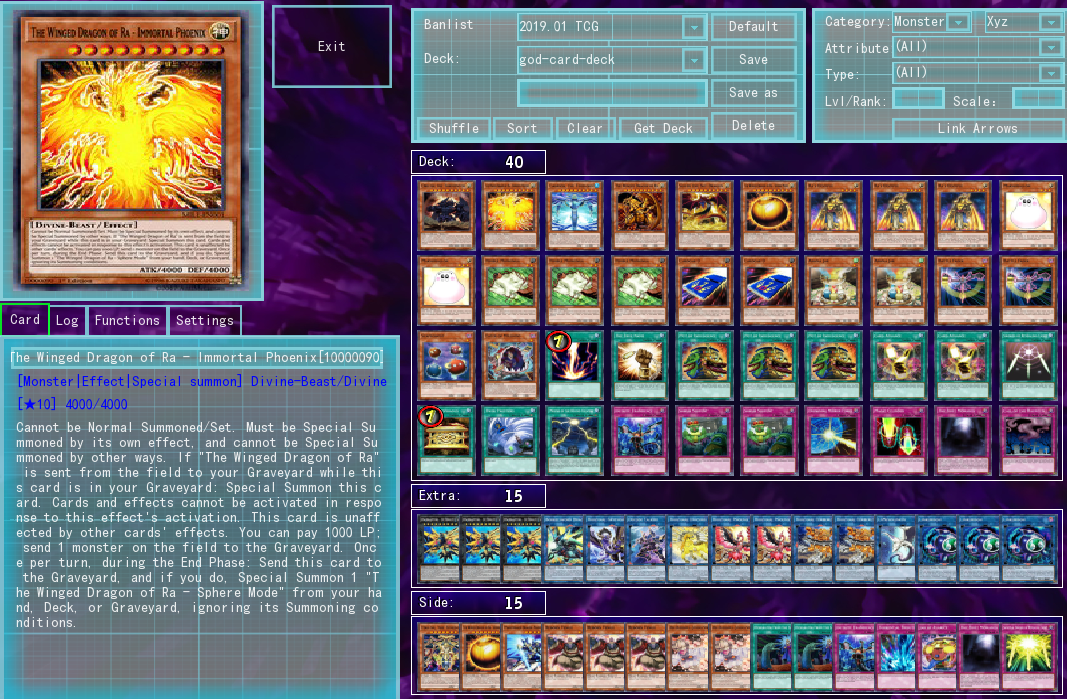 yugioh god card deck The Winged Dragon of Ra is the most powerful of the three Egyptian cards. , This egyptian style flavored features the Horus monsters that use the King's Sarcophagus as the engine to raise Obelisk the Tormentor Egyptian God Deck Unlimited: Obelisk