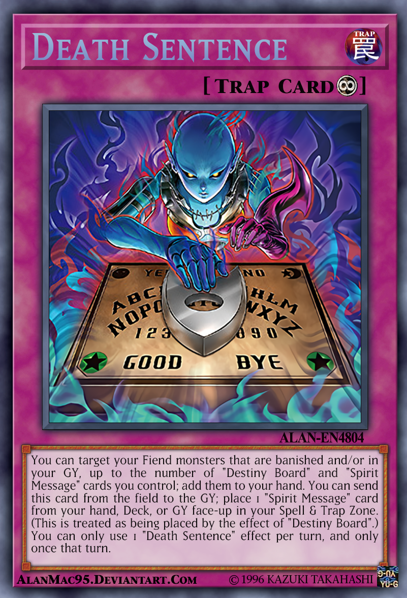 yugioh death cards Message of Spell of Destruction - Death