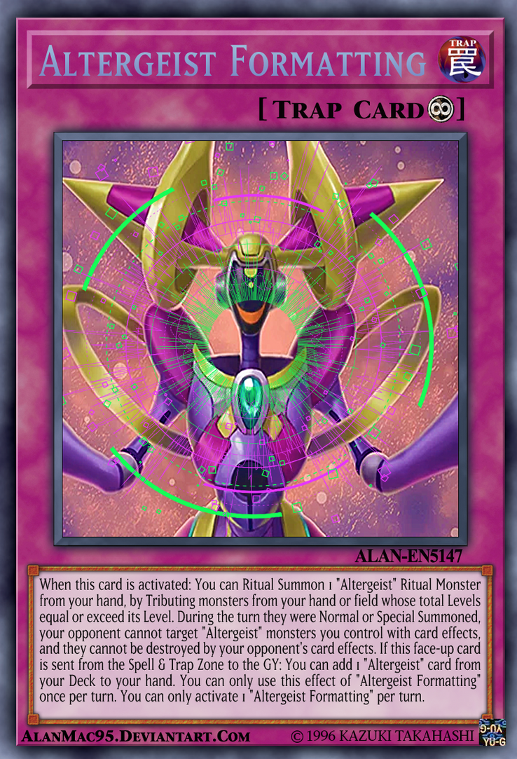 how to alter yugioh cards Altergeist Deck 40 + Extra Deck + Sleeves Budget Yugioh Decks Altar for Tribute | Card