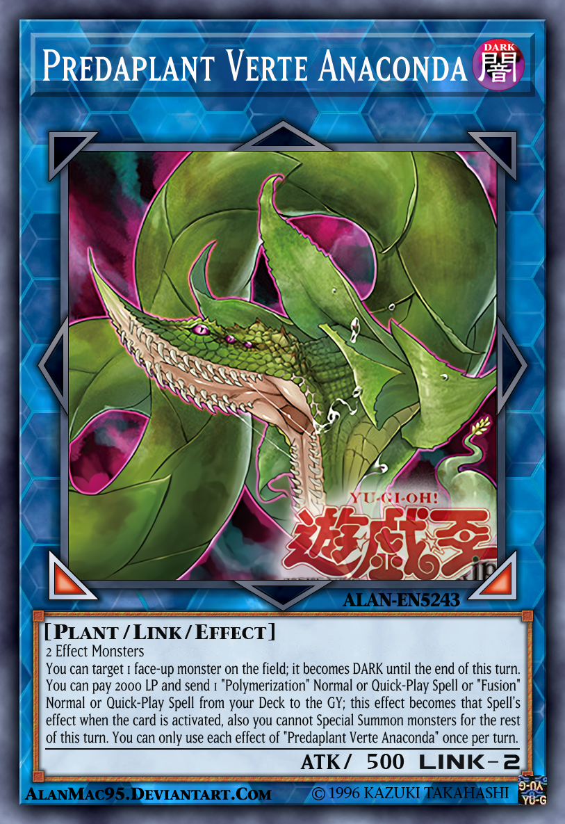 anaconda yugioh card Predaplant Verte DUOV-EN021 Ultra Rare 1st Edition Nea may be 1st or Unlimited Edition Card Gallery:Predaplant Verte Anaconda |