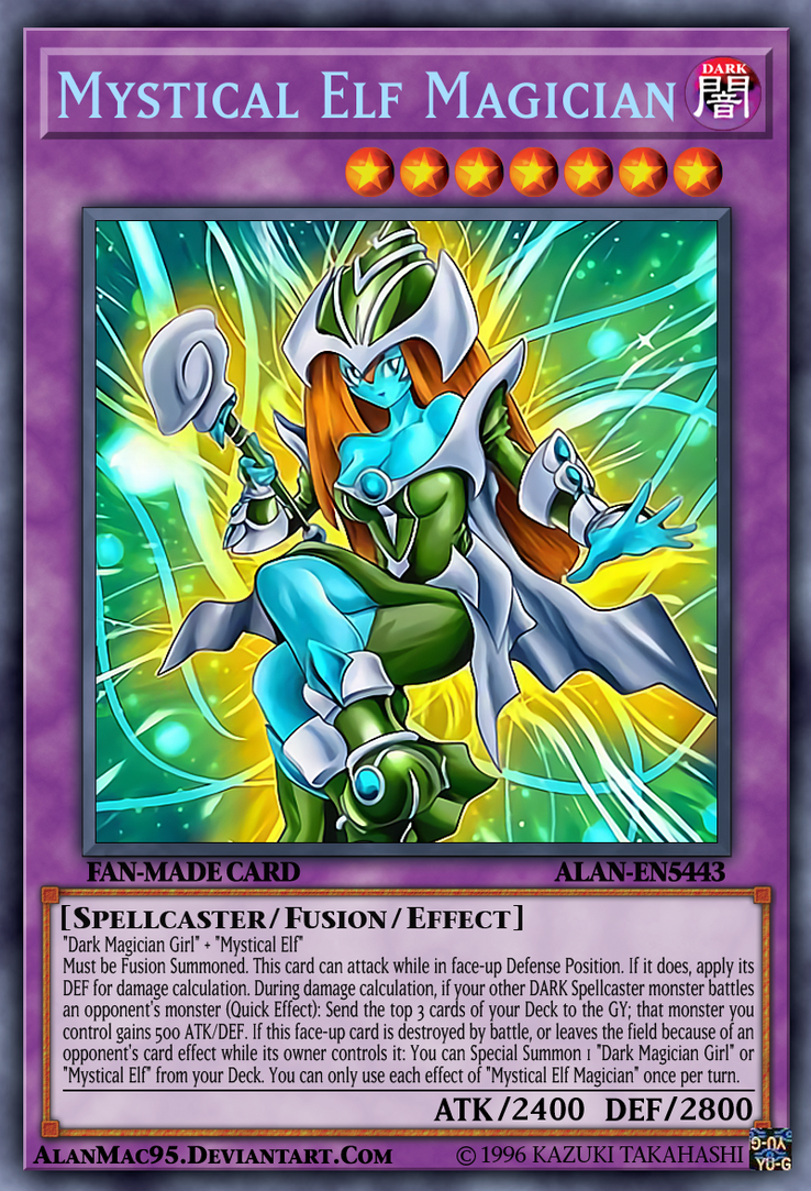 mystical elf yugioh card Characters & Creatures STL Download - Season 3 set Mystical Elf of Meditation by