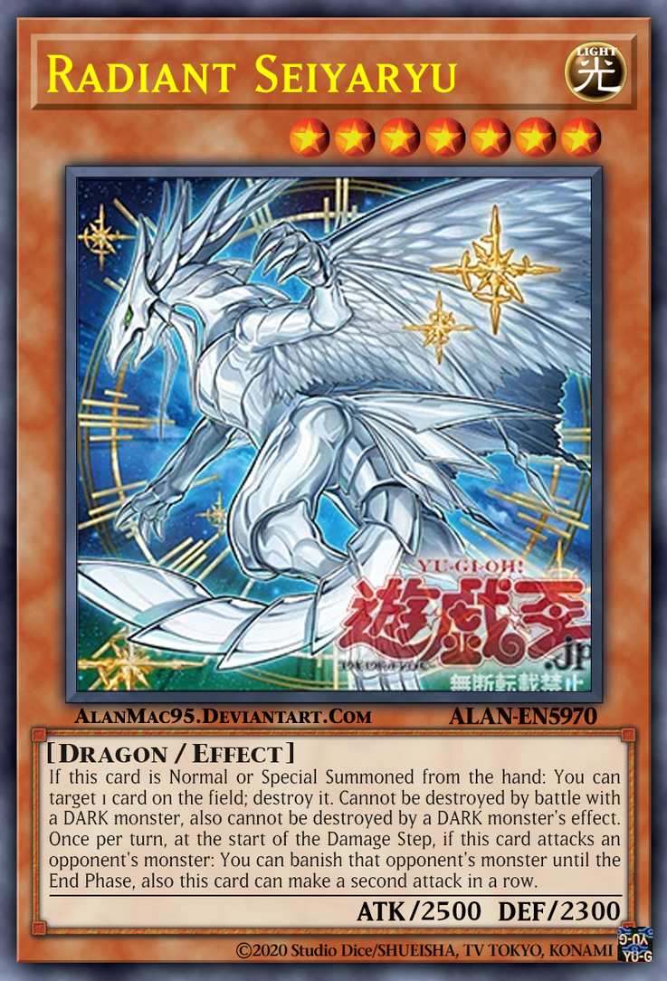 seiyaryu yugioh card Yu-Gi-Oh Secret Rare Initial GB Promo Japanese i538 Radiant Seiyaryu by AlanMac95 on