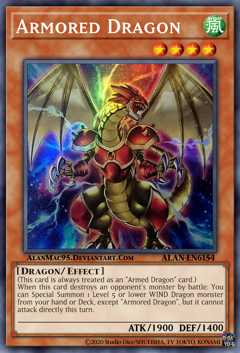 Armed Dragon Thunder LV3 by Masaki2709 on @DeviantArt  Yugioh dragon  cards, Custom yugioh cards, Yugioh monsters