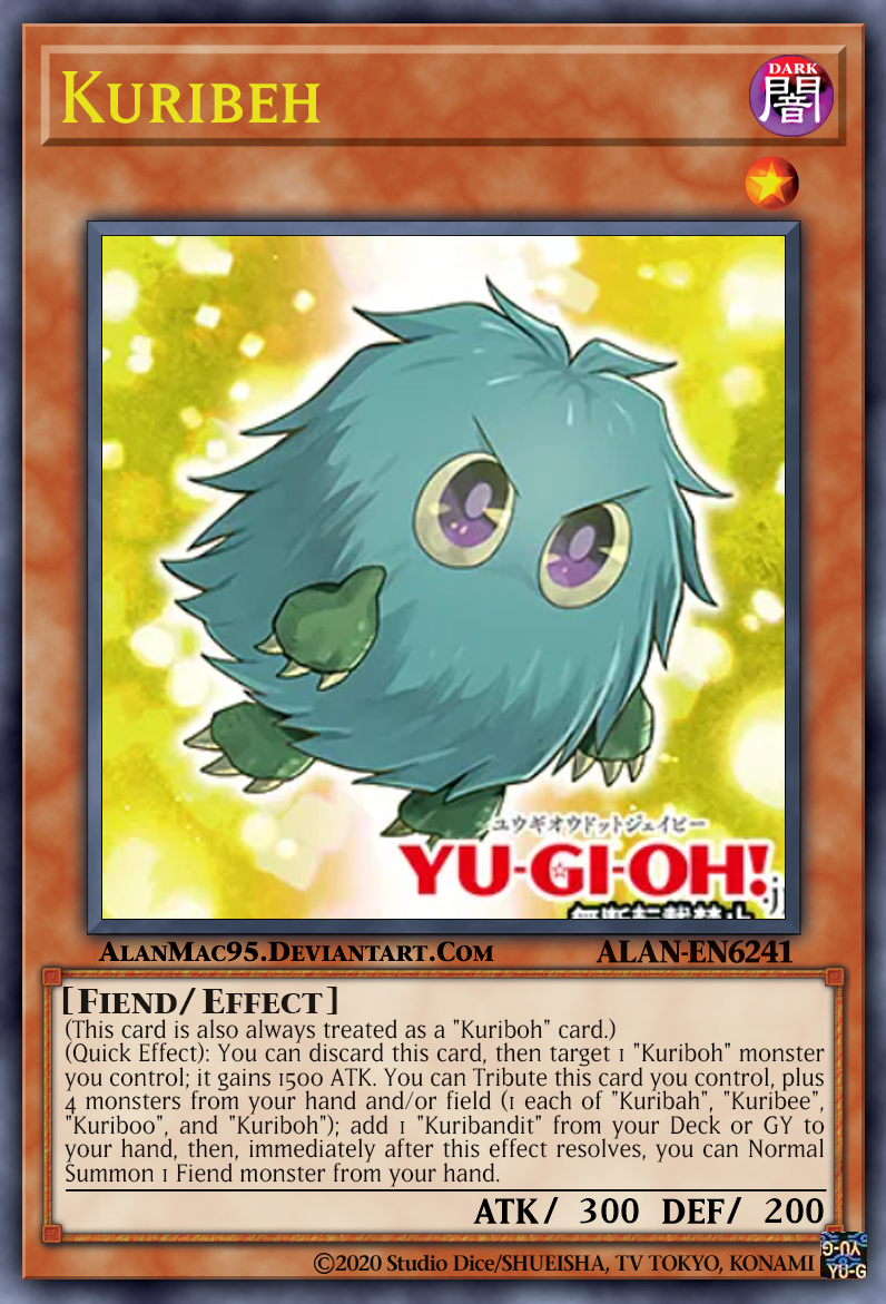 & Kuriboo Anime Common Yugioh Card Orica *For Fun Use Kuribah Kuribeh Kuribee
