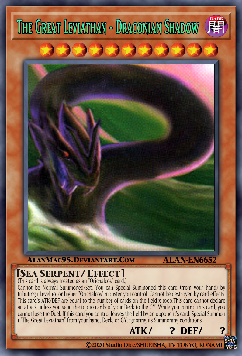 yugioh great leviathan card Great Leviathan, God of Orichalcos !