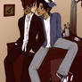 Shinichi x Heiji to a friend