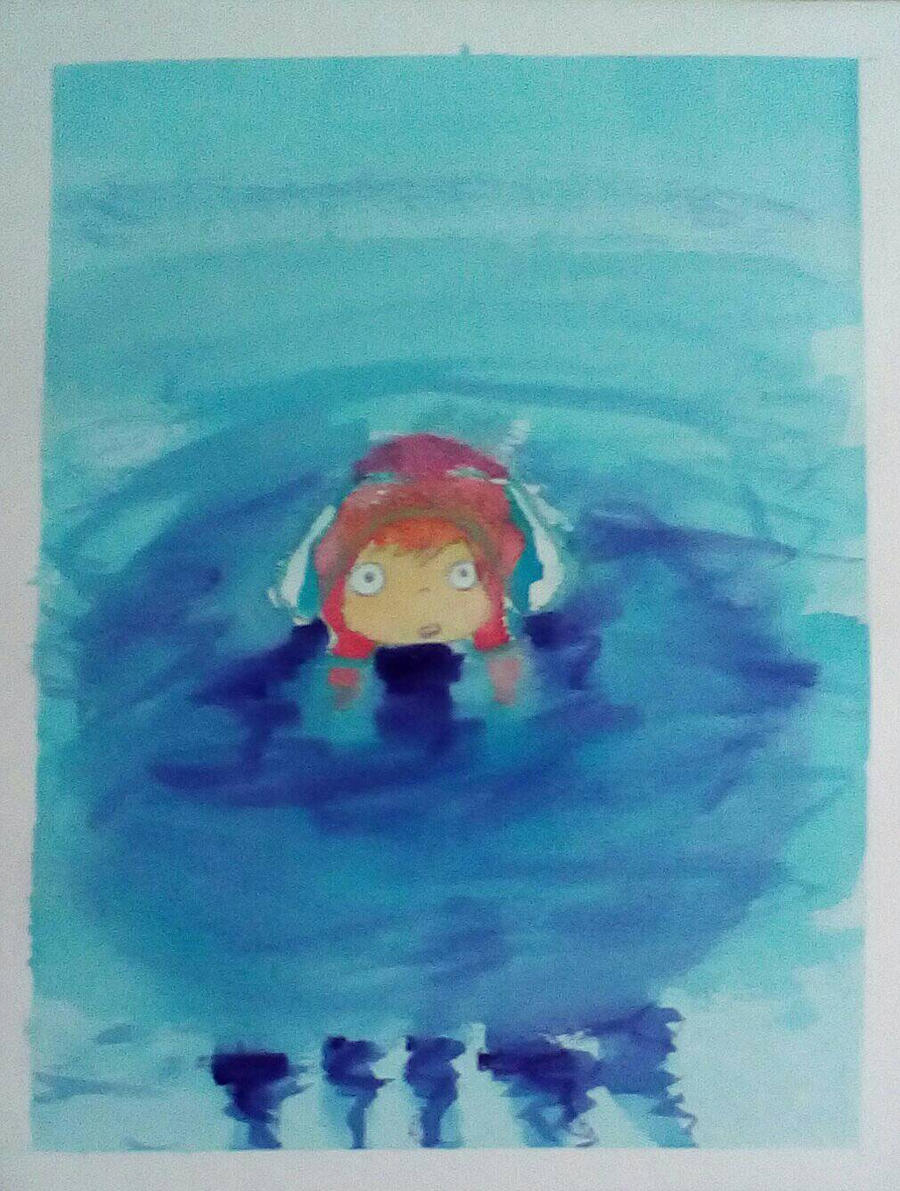 Ponyo watercolor painting by PASTAKITTY12 on DeviantArt