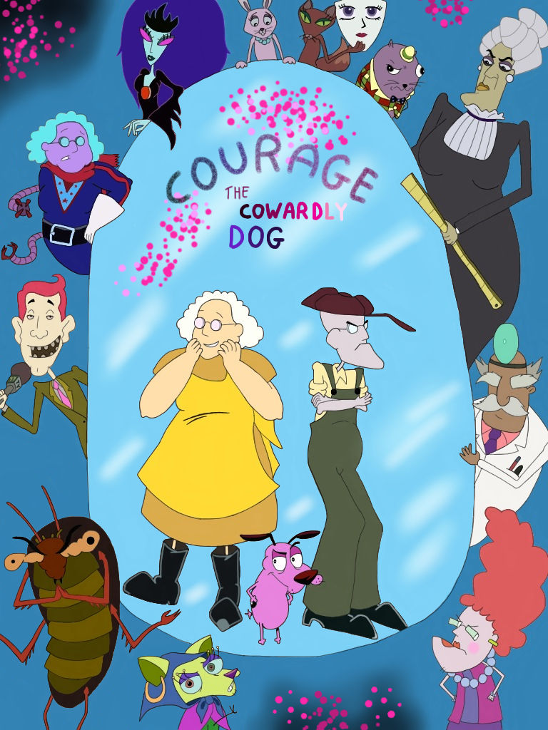 Cowered Dog Courage the Cowardly Dog Poster 2 by WhiteMageOfTermina on DeviantArt