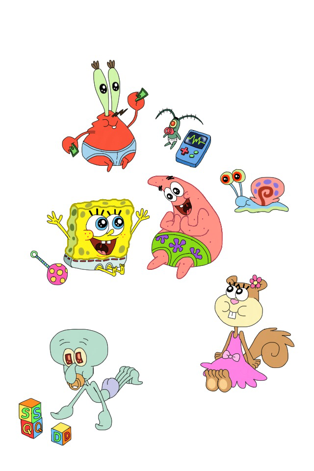 spongebob squarepants characters as babies