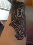sharpie arm drawing