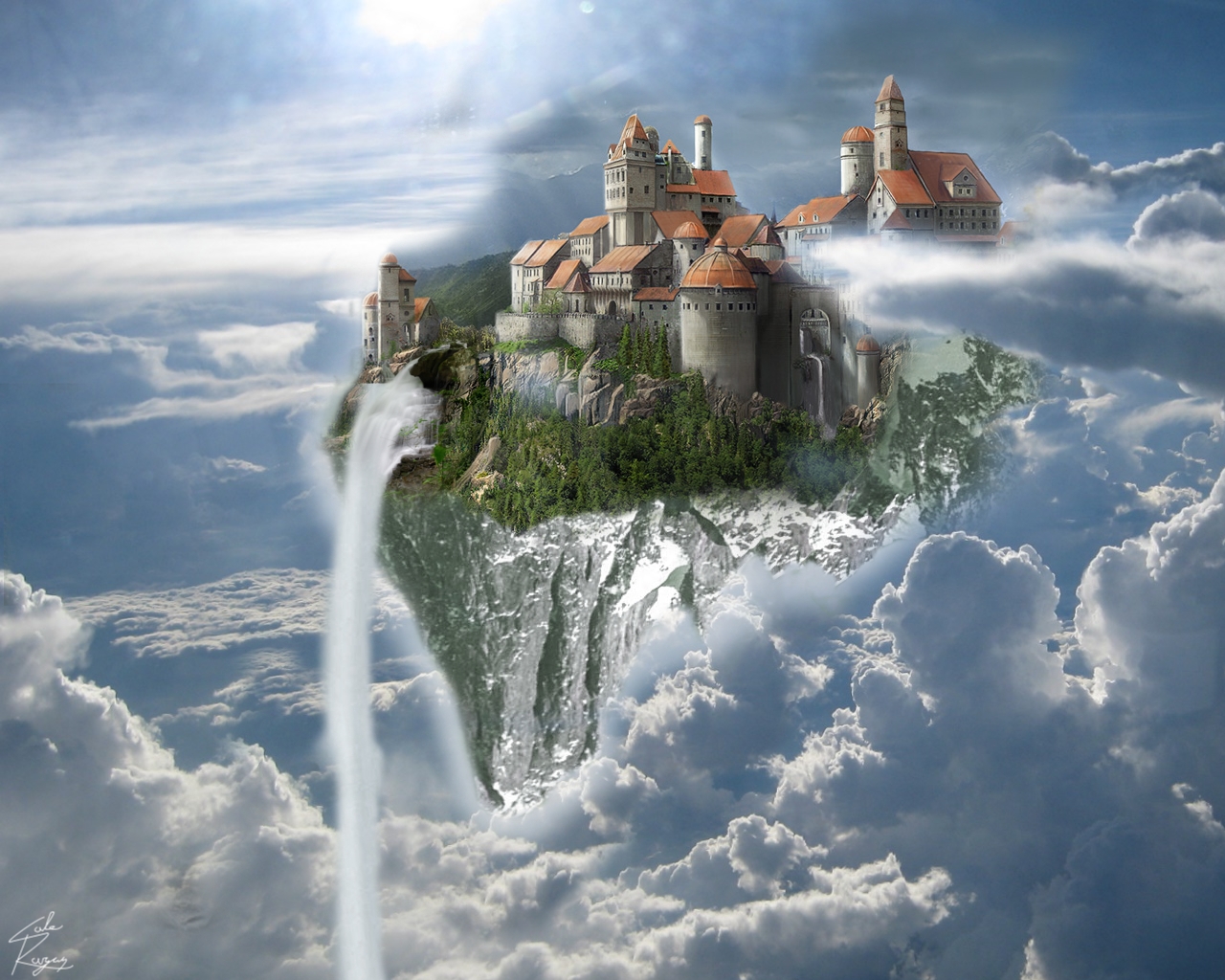 Floating Castle by AnAngryScottsman on DeviantArt