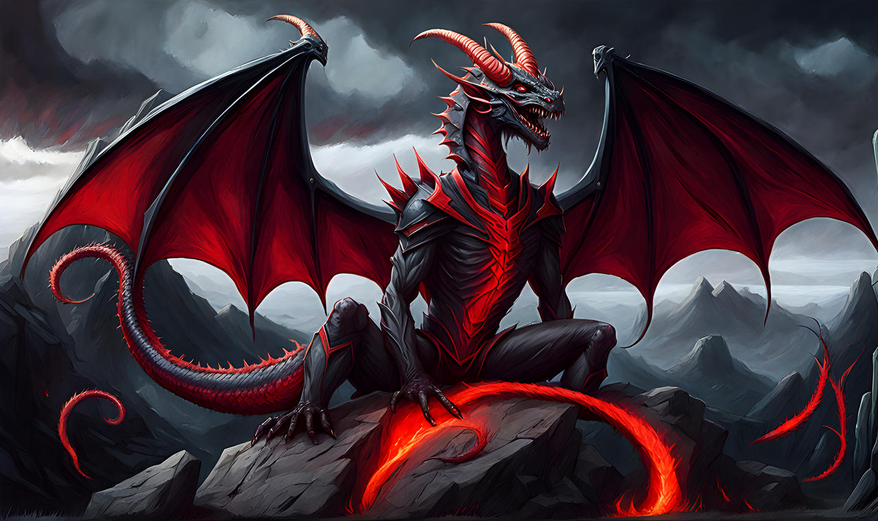 Demonic Black Dragon