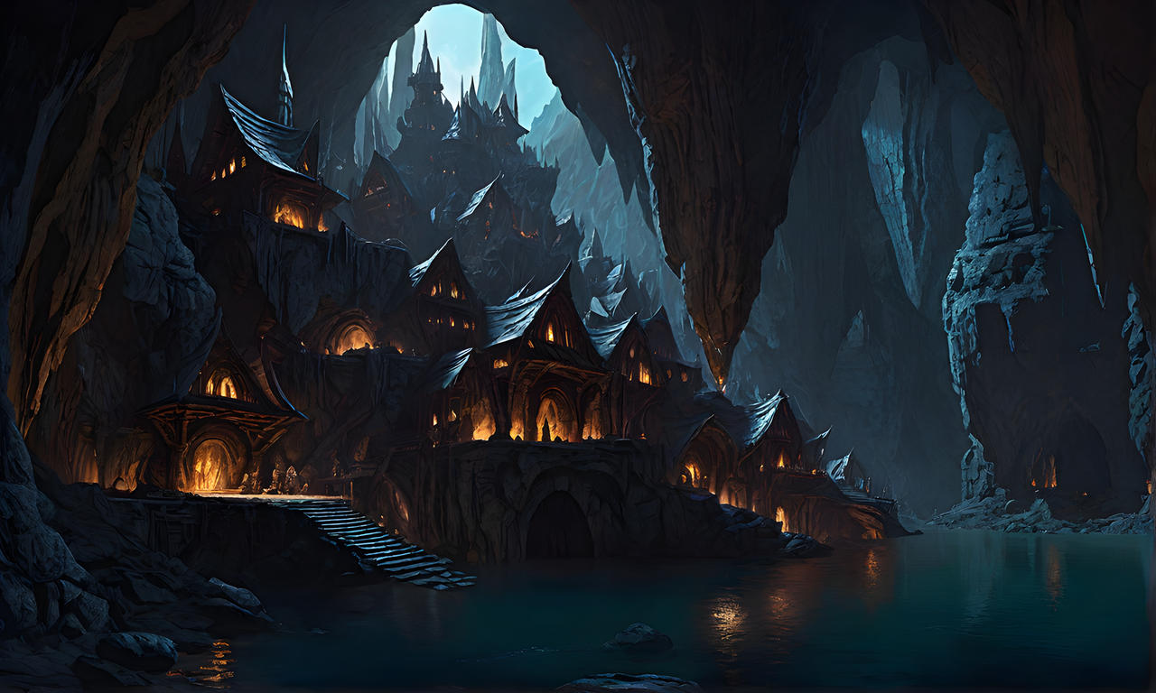 Drow Village 3 by Tirinium1 on DeviantArt