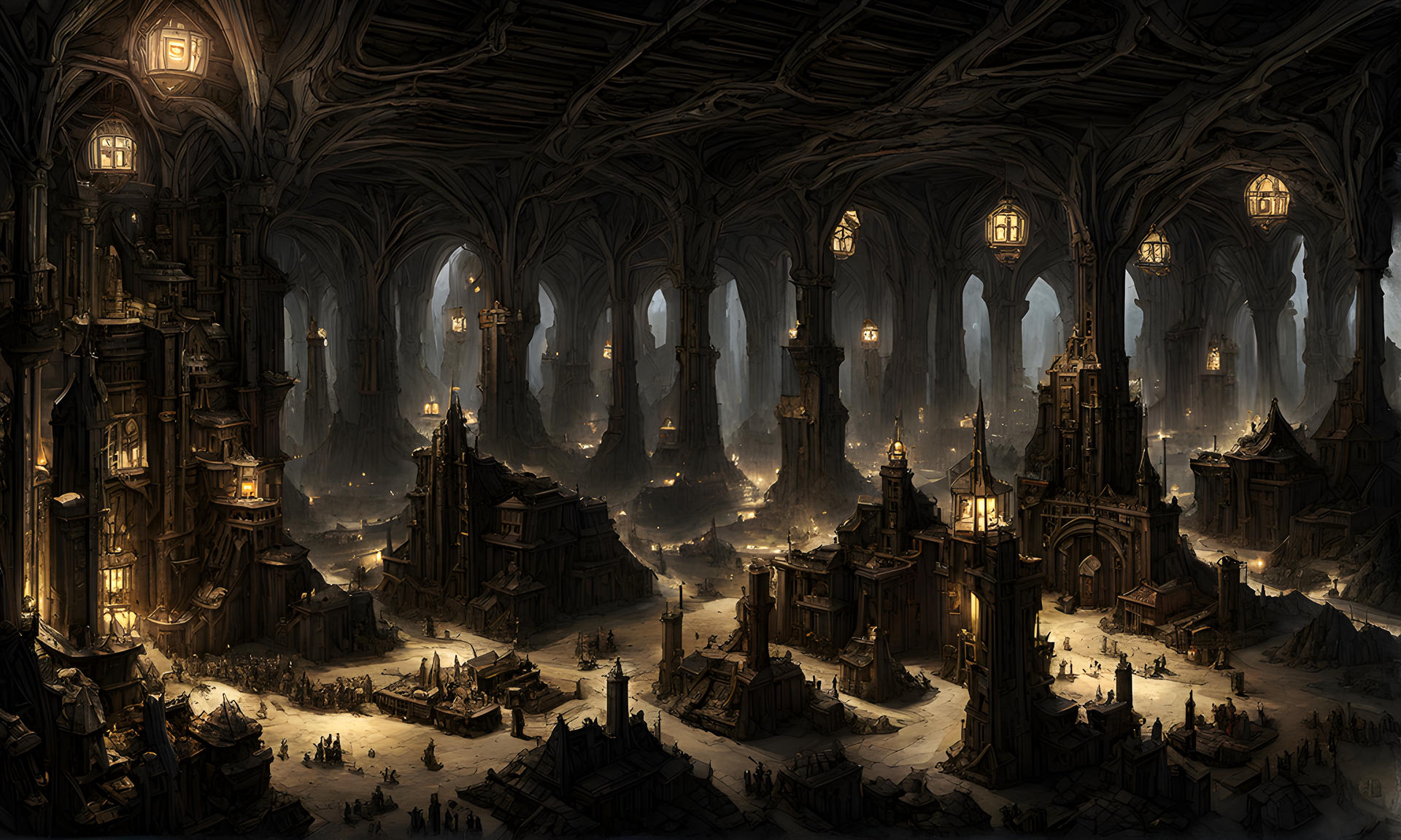 Dwarf Structures The vast Mountain Dwarf Halls 6 by Tirinium1 on DeviantArt