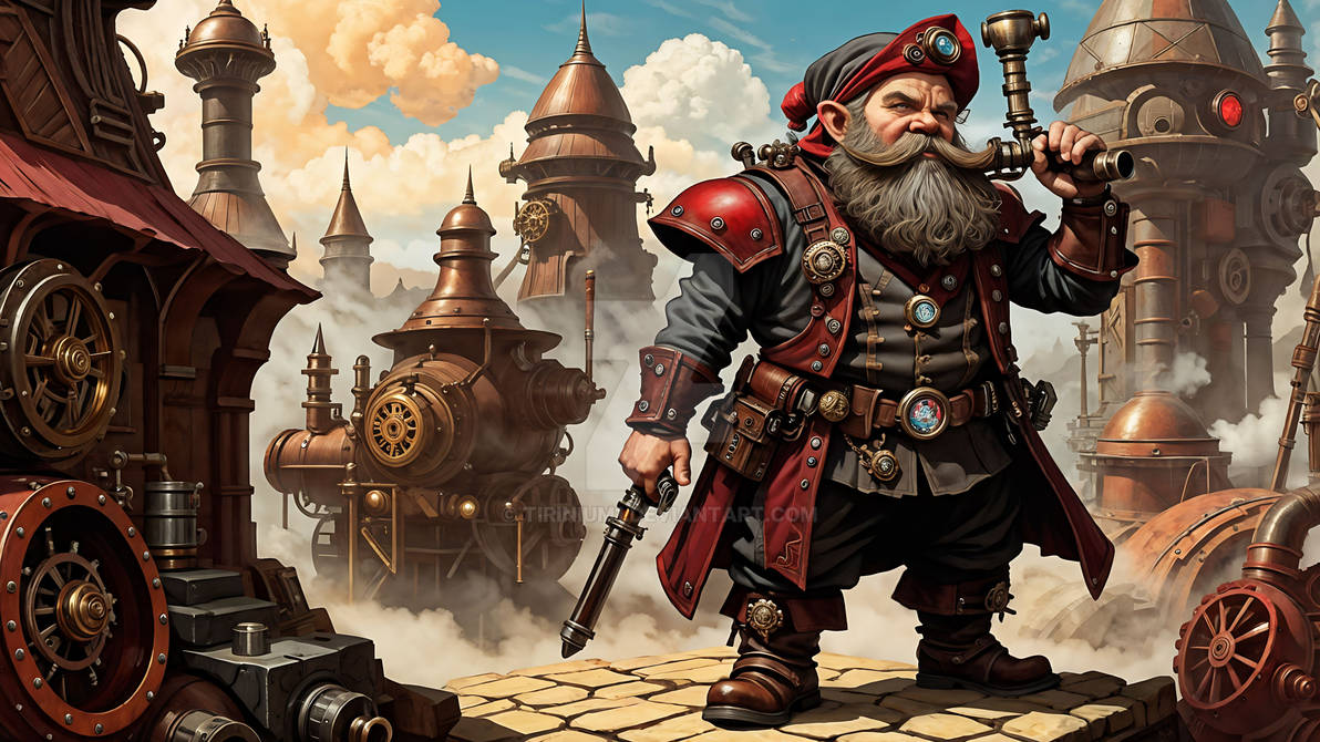Steampunk Dwarf Tinkerer 3 by Tirinium1 on DeviantArt
