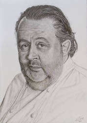 Chef Julius Jaspers Portrait Drawing