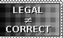 (Il)legal and (in)correct are not always the same