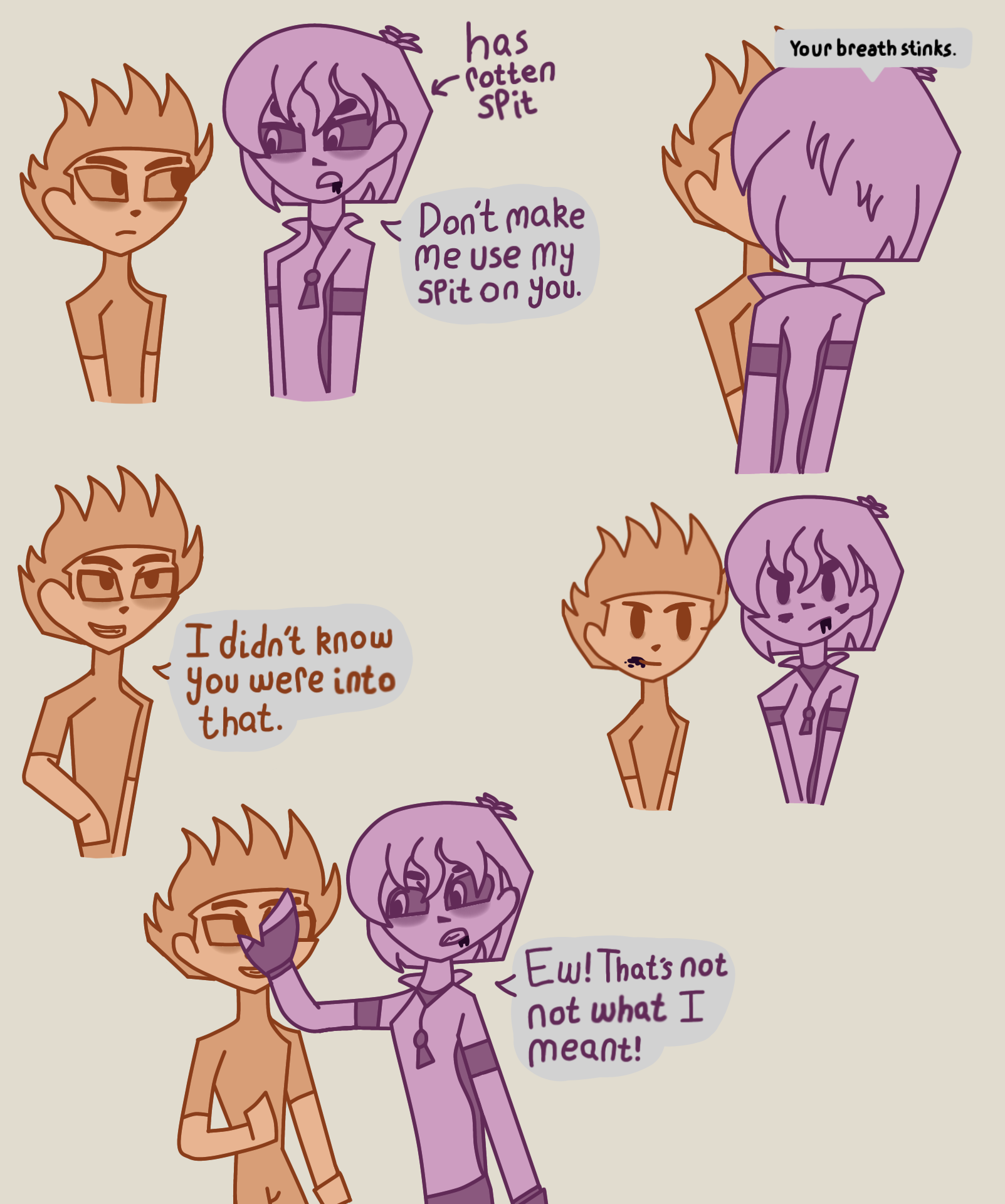 Adhd Deviantart Grossology: They Made Out lol by ADHD-Archer on DeviantArt