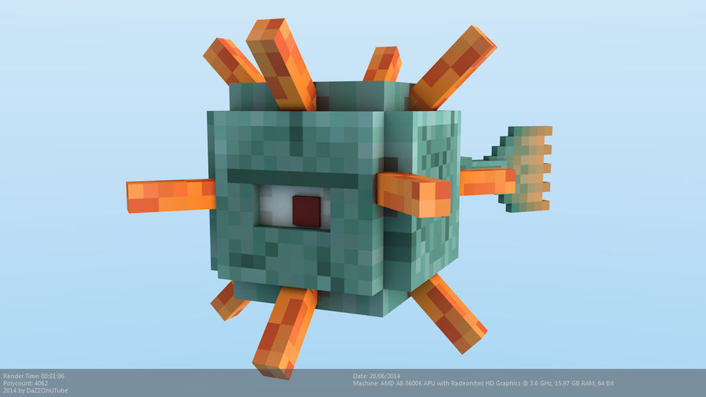 Minecraft Guardian Rig