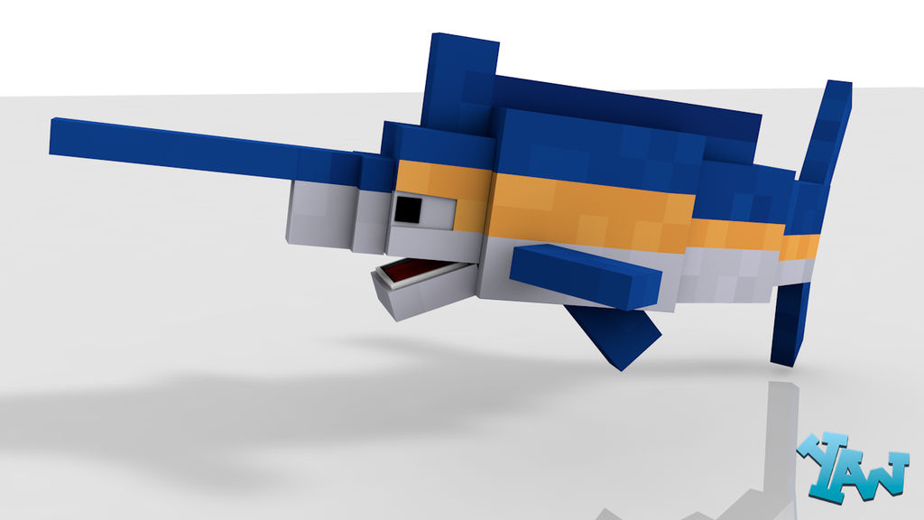 Minecraft Marlin Model For C4D by CraftDAnimation