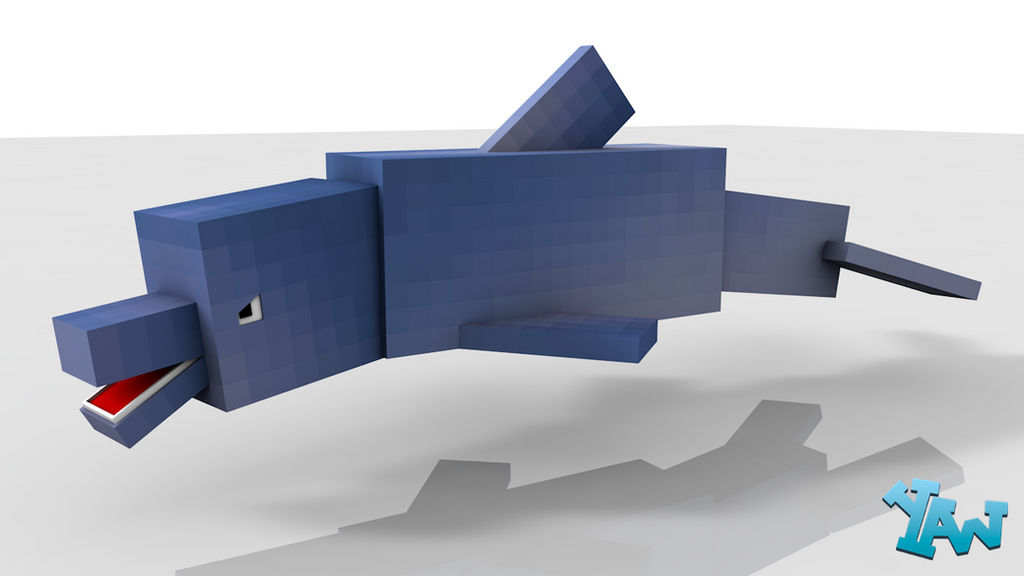 Minecraft Dolphin Rig For C4D by CraftDAnimation