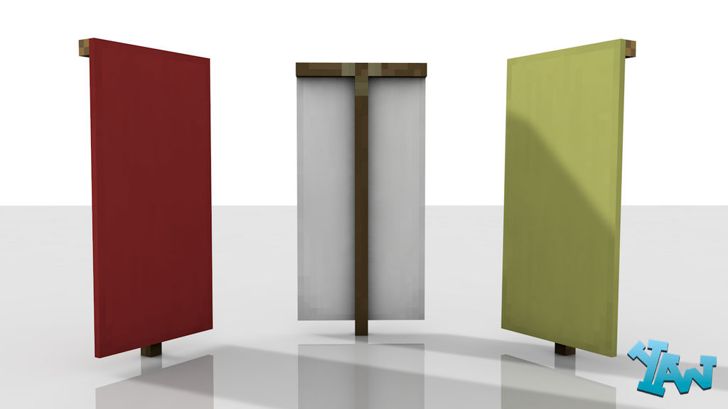 Minecraft Banner Model by CraftDAnimation