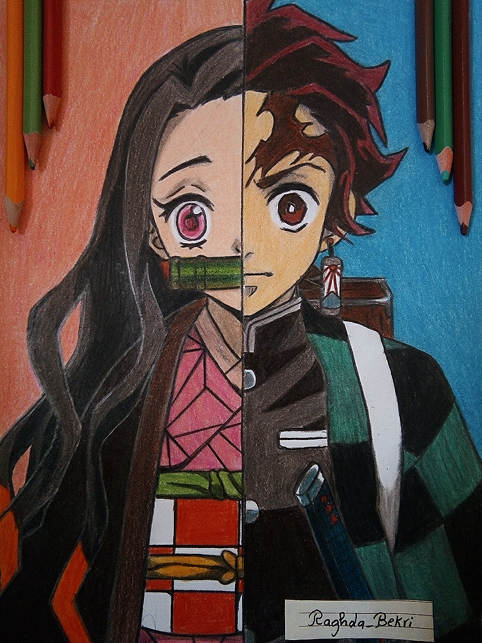 Demon Slayer Nezuko Tanjirou By Raghda Chan On Deviantart Demon Slayer Nezuko Tanjirou By Raghda Chan On Deviantart
