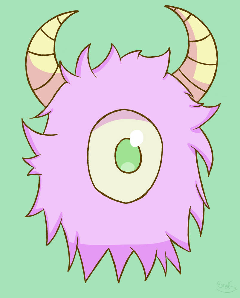 Fluff monster by EmilSacrifar on DeviantArt
