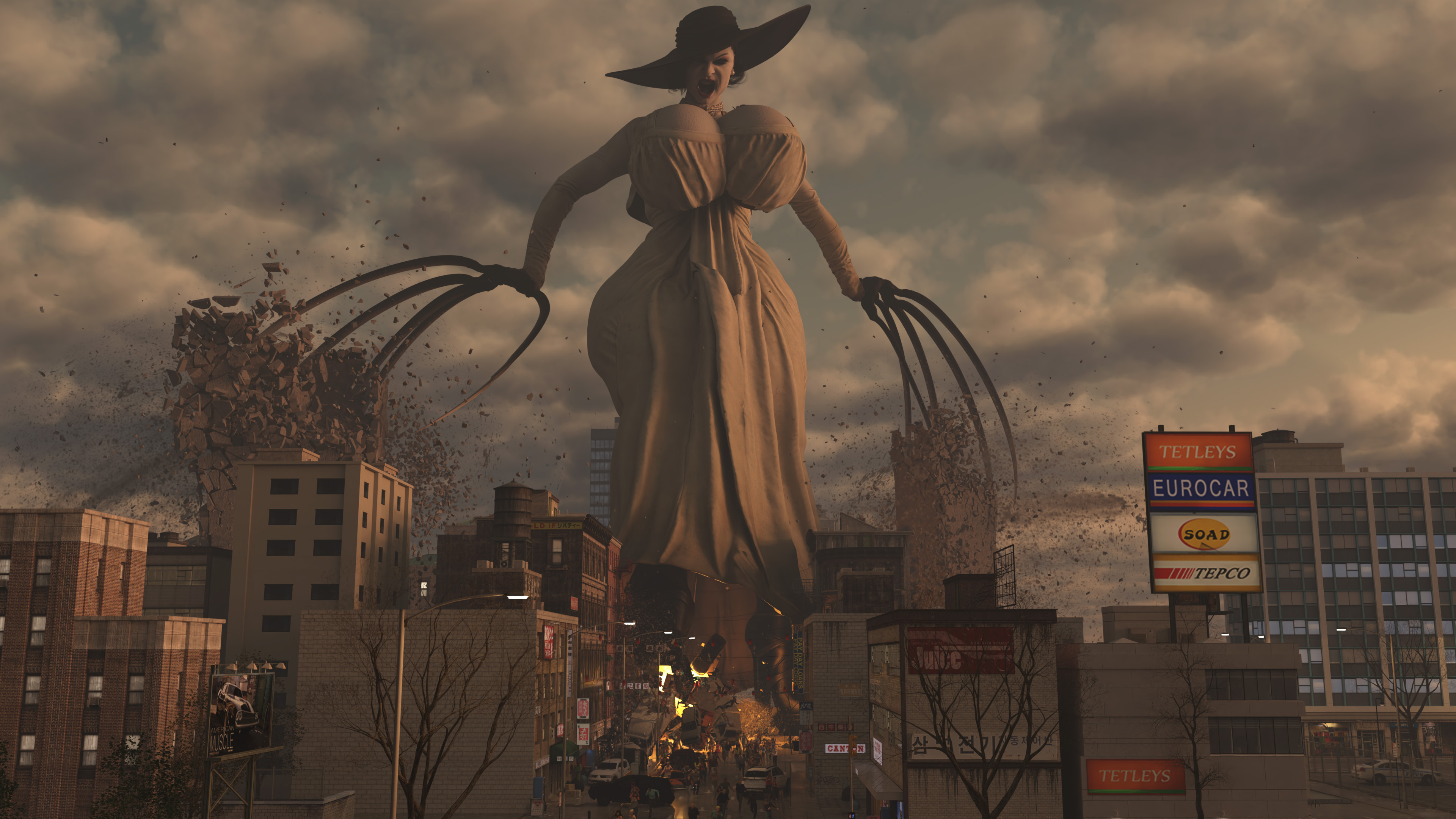 Deviantart Gts Rampage 3d Lady Dimetrescu's Giantess Halloween Rampage by RedFireD0g on DeviantArt