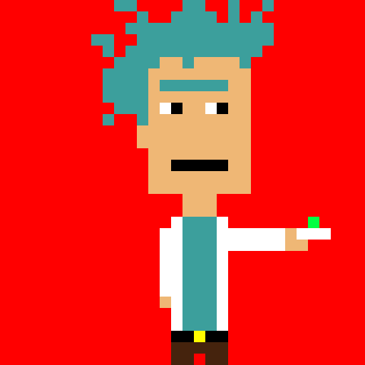 Rick 8 bits by Diabolic8B on DeviantArt